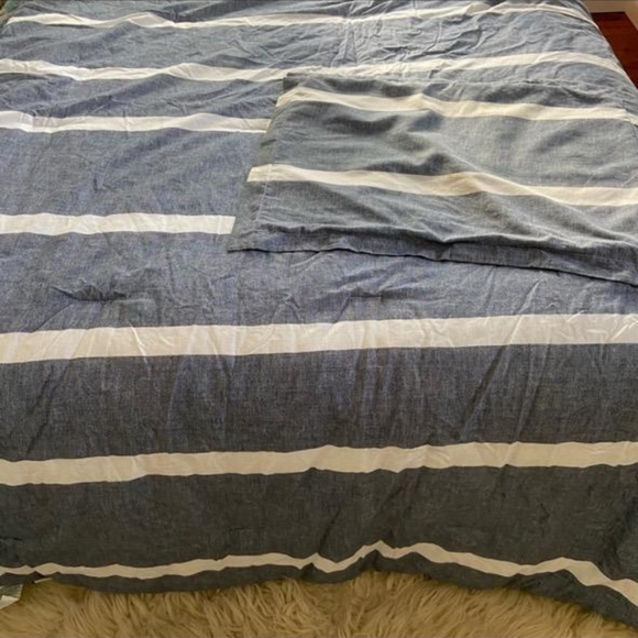 Tommy Hilfiger denim stripe twin comforter set - Picture 3 of 5